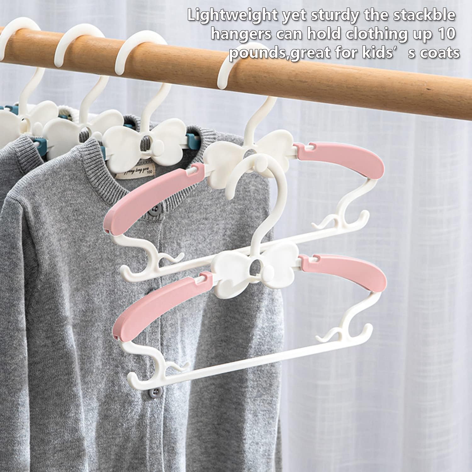 Baby Hangers, Baby Clothes Hangers, Adjustable Baby & Kids Hangers, Hangers -Pack of 20 Baby Hangers, Baby Clothes Hangers, Adjustable Baby & Kids Hangers, Hangers -Pack of 20